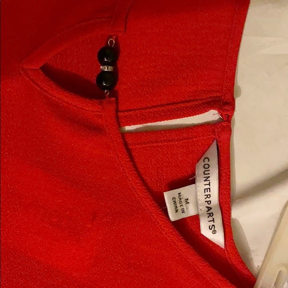 Never worn red fancy top - Picture 3 of 3